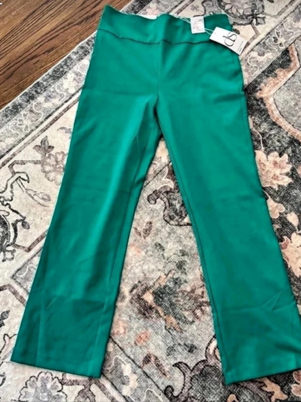 Dear Scarlett MDS-STRAIGHT Leg Pants in Green Large NWOT